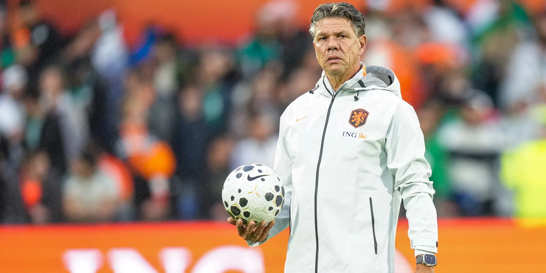 Patrick Lodewijks als keeperstrainer van het Nederlands elftal